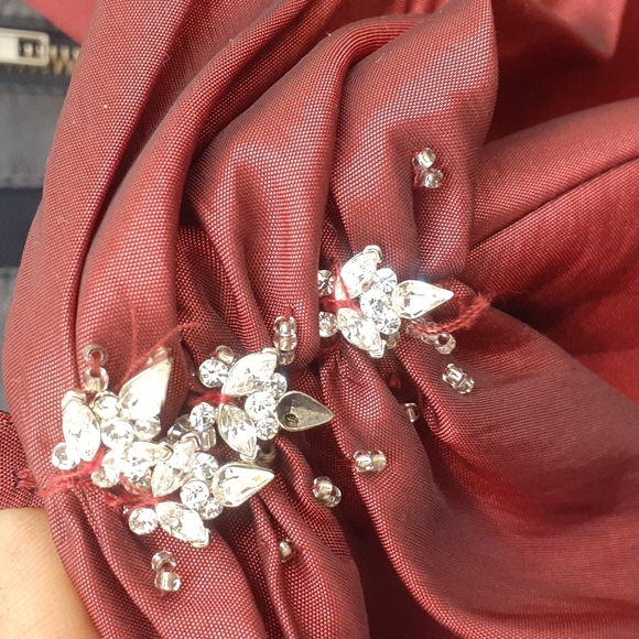 Barbiecore Prom Wedding Party Berry Pink strapless Princess ball gown Dress XS - Picture 11 of 16